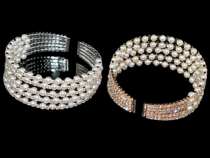 Pulseira Cristal e Pérola