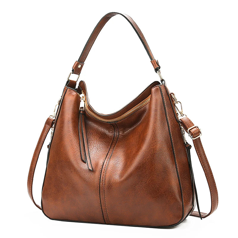 Bolsa Hobo em Couro