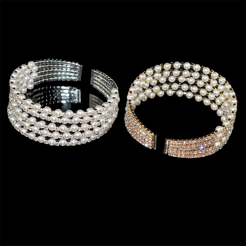 Pulseira Cristal e Pérola
