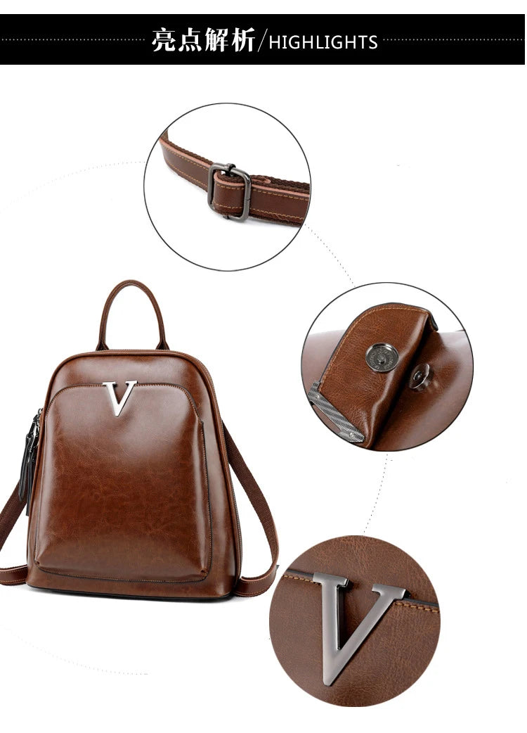 Mochila em Couro Elegante