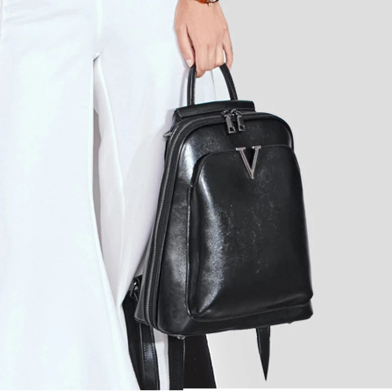 Mochila em Couro Elegante