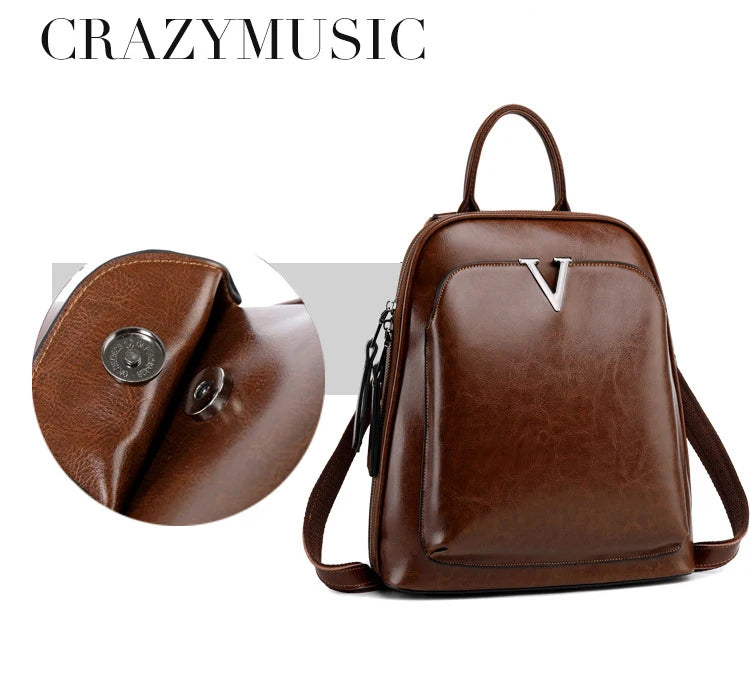 Mochila em Couro Elegante
