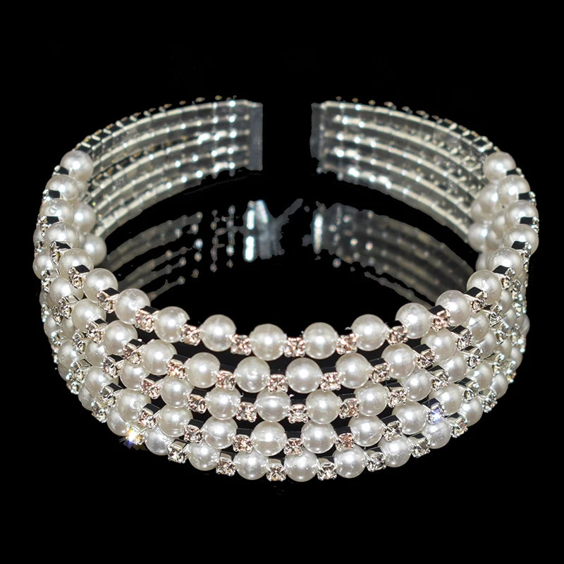 Pulseira Cristal e Pérola