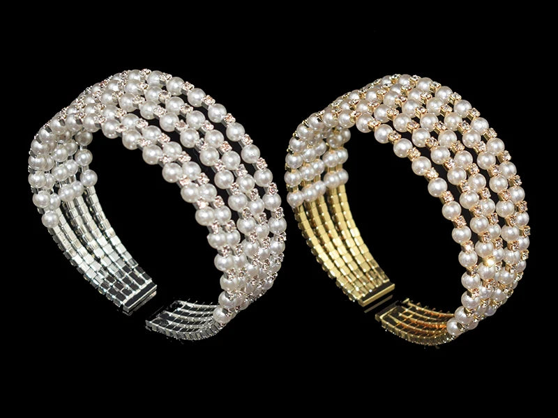 Pulseira Cristal e Pérola