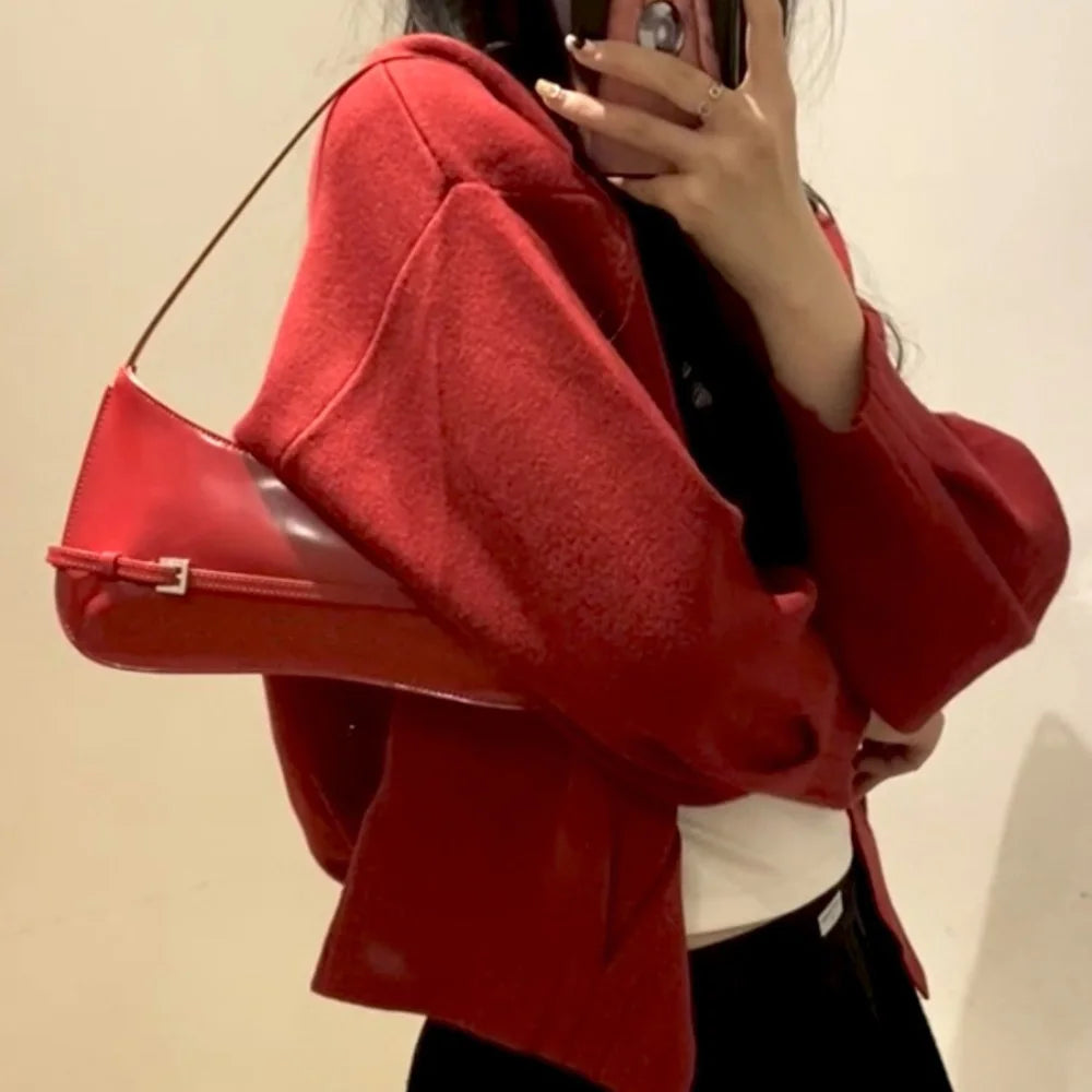 Bolsa Baguete Vermelha