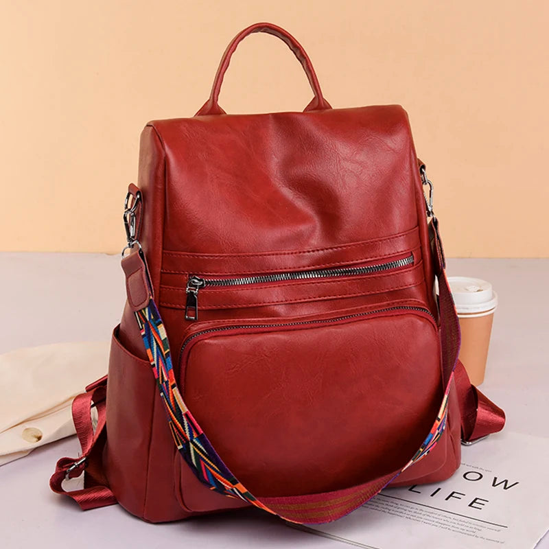 Mochila de Couro Elegante