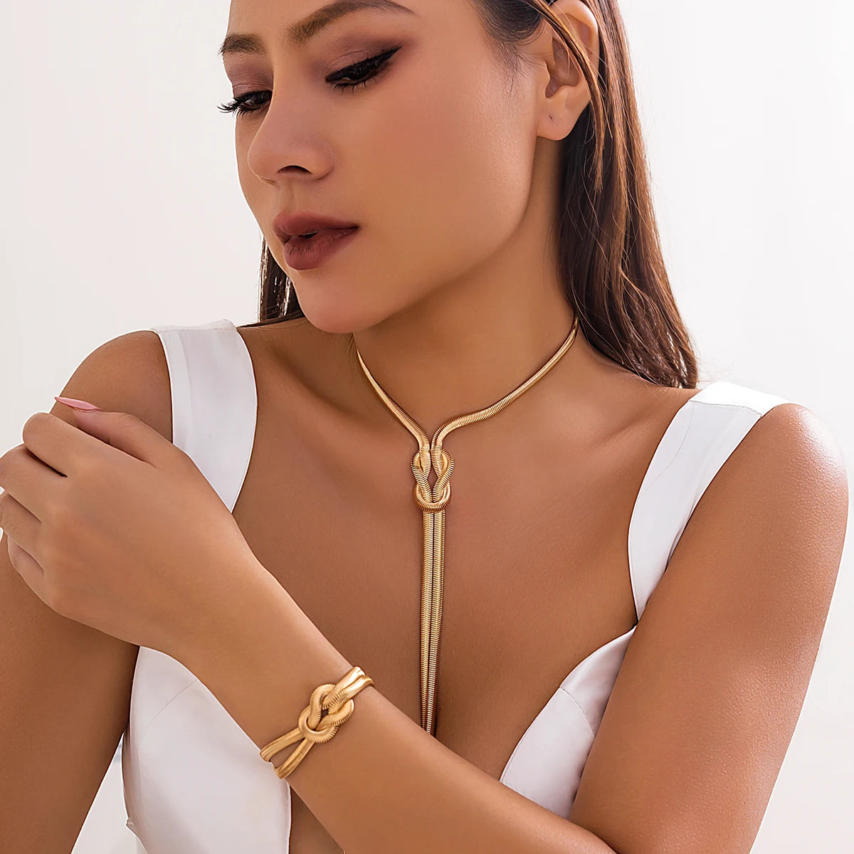 Conjunto Colar e Pulseira Vintage