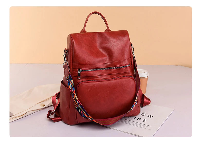Mochila de Couro Elegante