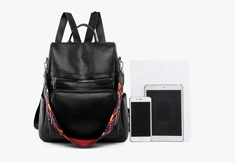 Mochila de Couro Elegante