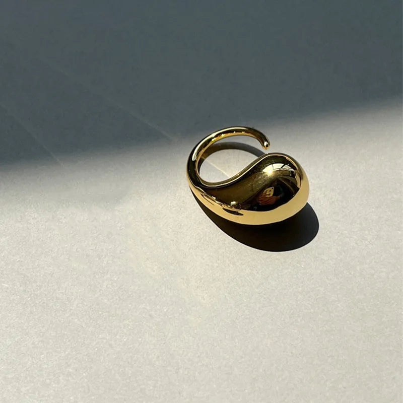 Anel Luxo Gota D'Água