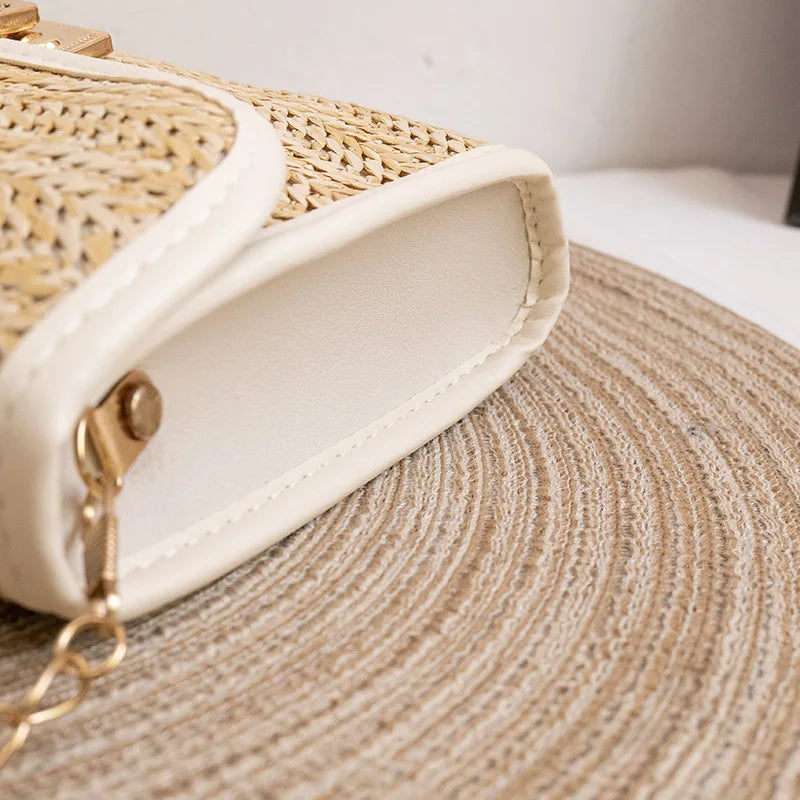 Bolsa de Palha Elegante