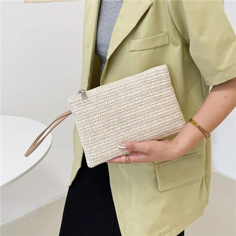 Bolsa de Palha Elegante