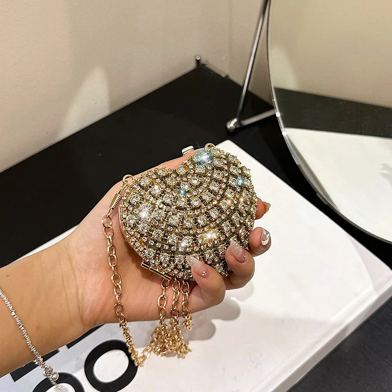 Bolsa de Cristal Coração