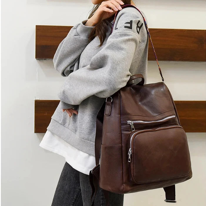 Mochila de Couro Elegante