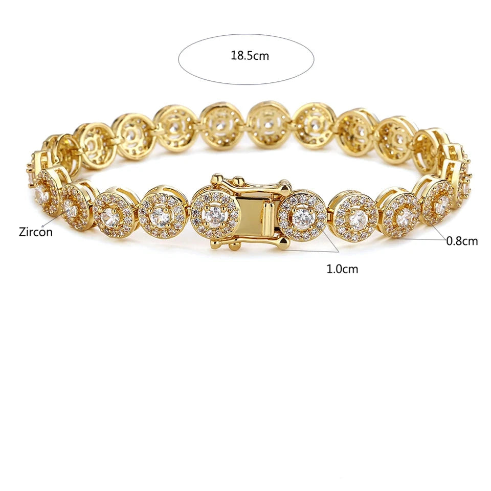 Pulseira Luxuosa com Zircônia