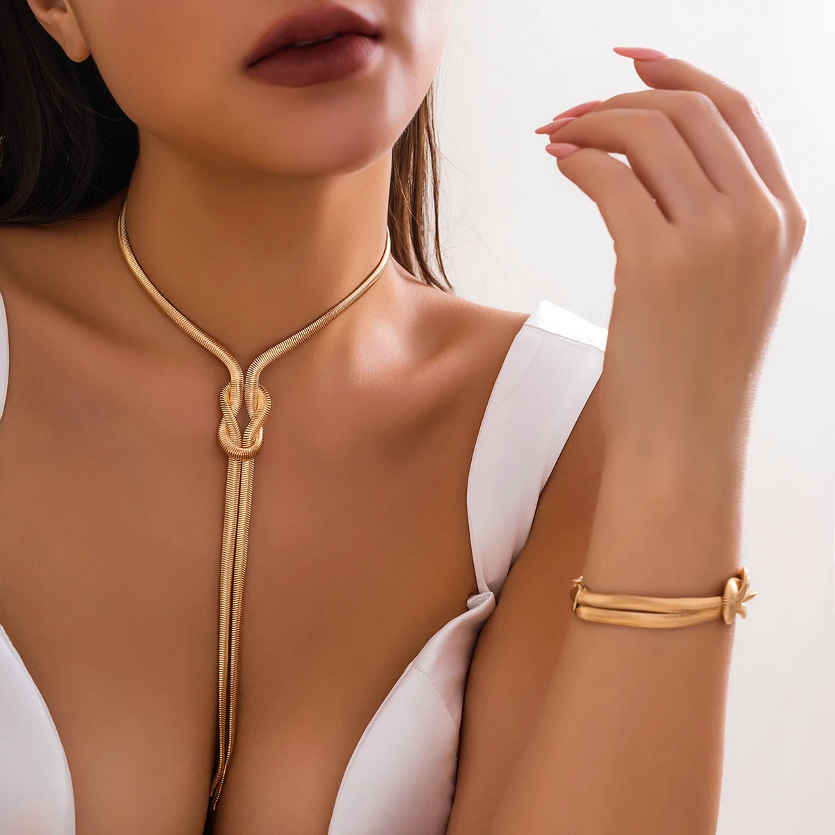 Conjunto Colar e Pulseira Vintage