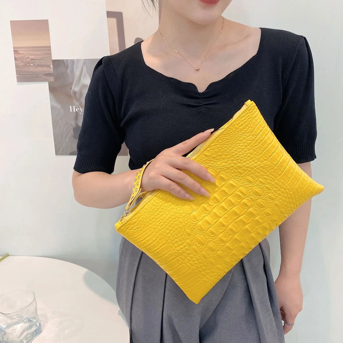 Bolsa Clutch de Luxo
