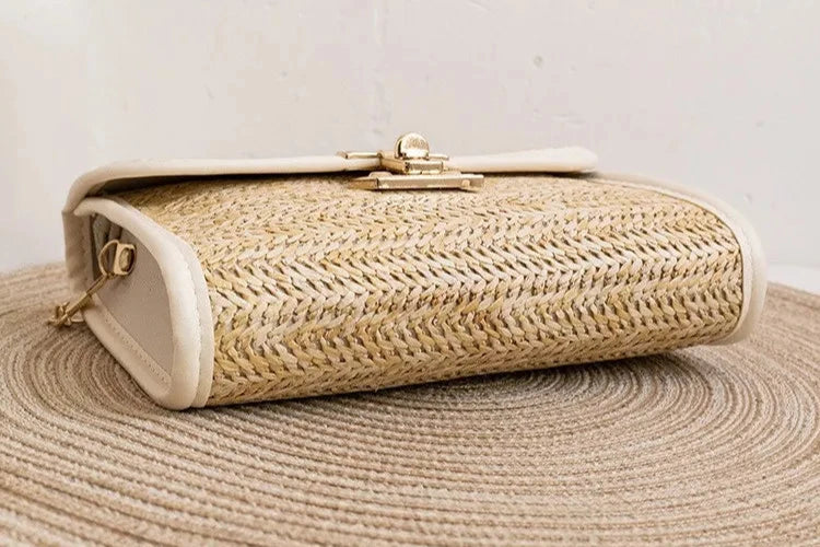 Bolsa de Palha Elegante
