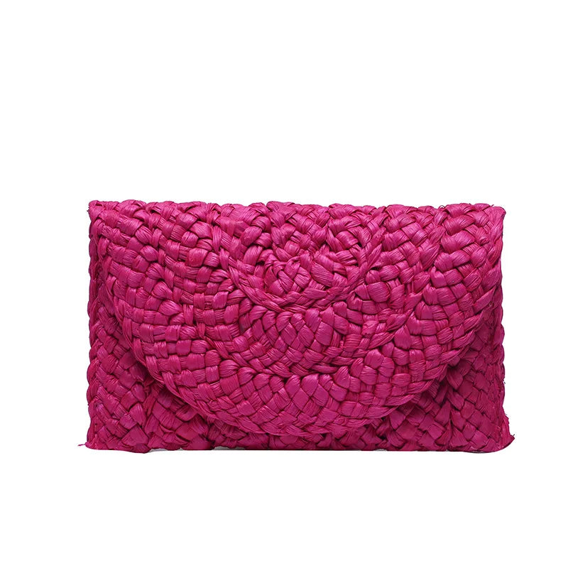 Bolsa Clutch de Palha