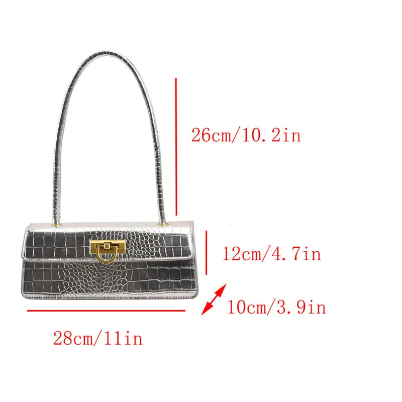 Bolsa Baguete Dourada