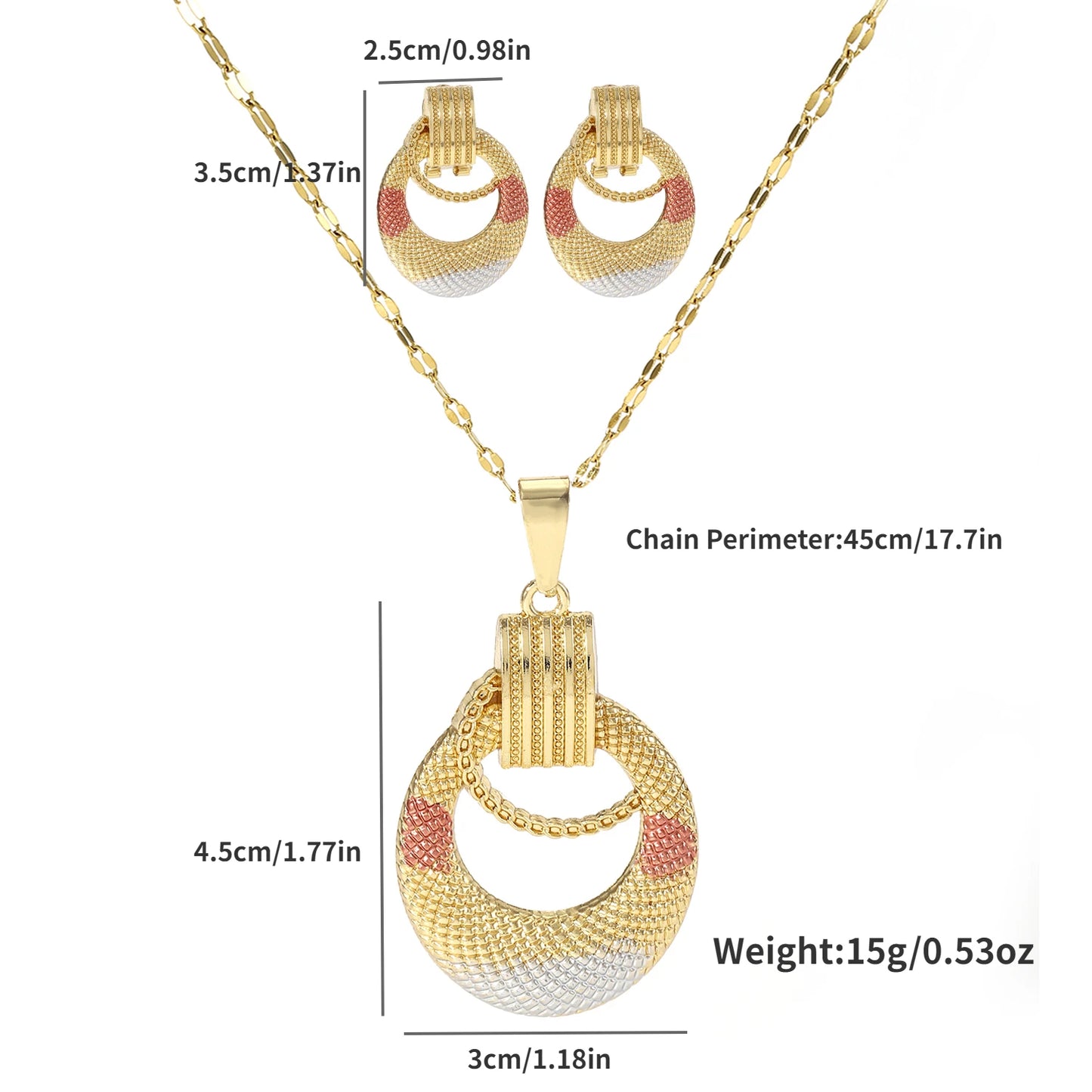 Conjunto Colar e Brincos