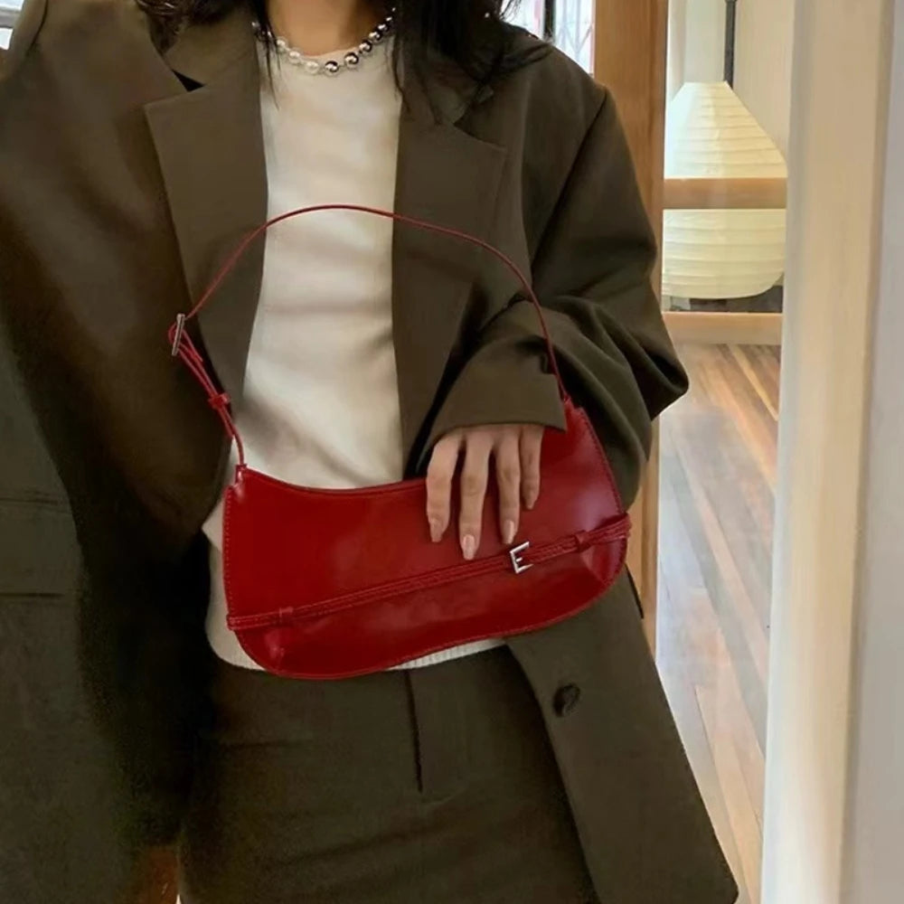 Bolsa Baguete Vermelha