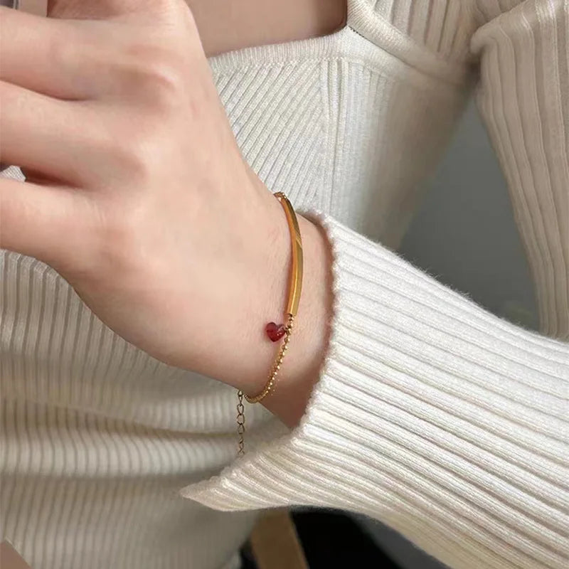 Pulseira Coração Vermelho