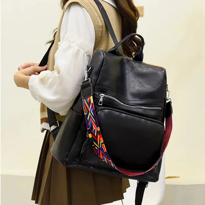 Mochila de Couro Elegante