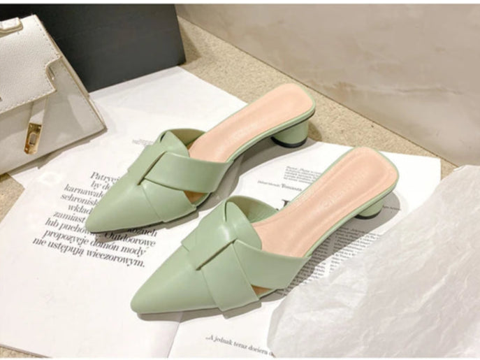 Sapatos de Salto Redondo Elegantes para Mulheres