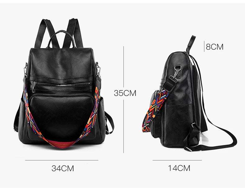 Mochila de Couro Elegante