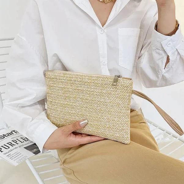 Bolsa de Palha Elegante