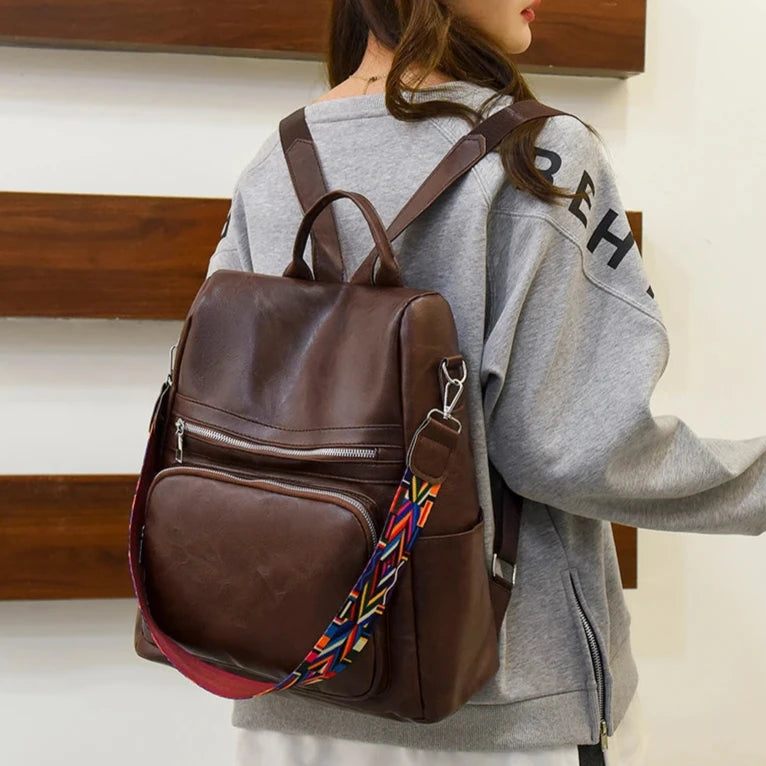 Mochila de Couro Elegante