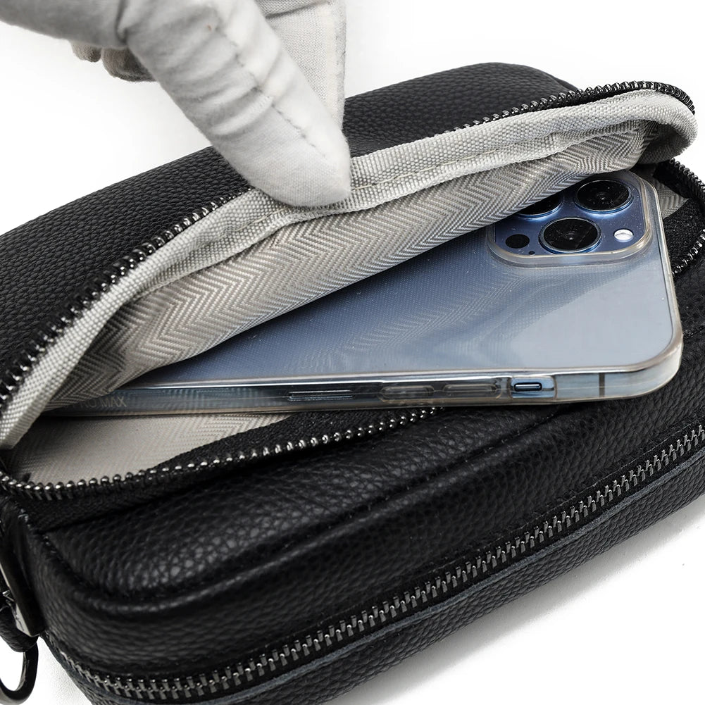 Bolsa Transversal de Couro