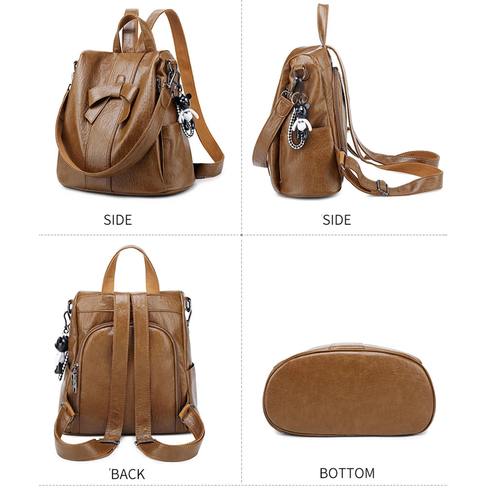 Mochila de Couro Elegante