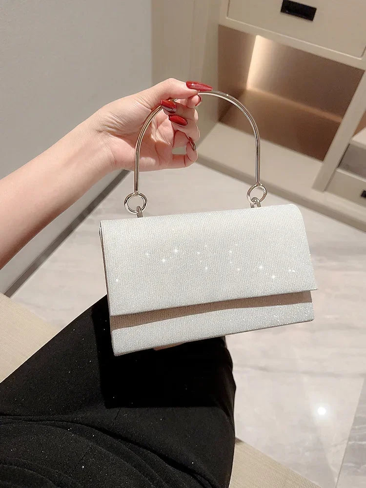Bolsa de Mão Brilhante para Festas e Eventos