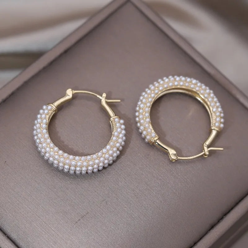 Argolas Pérola Elegantes