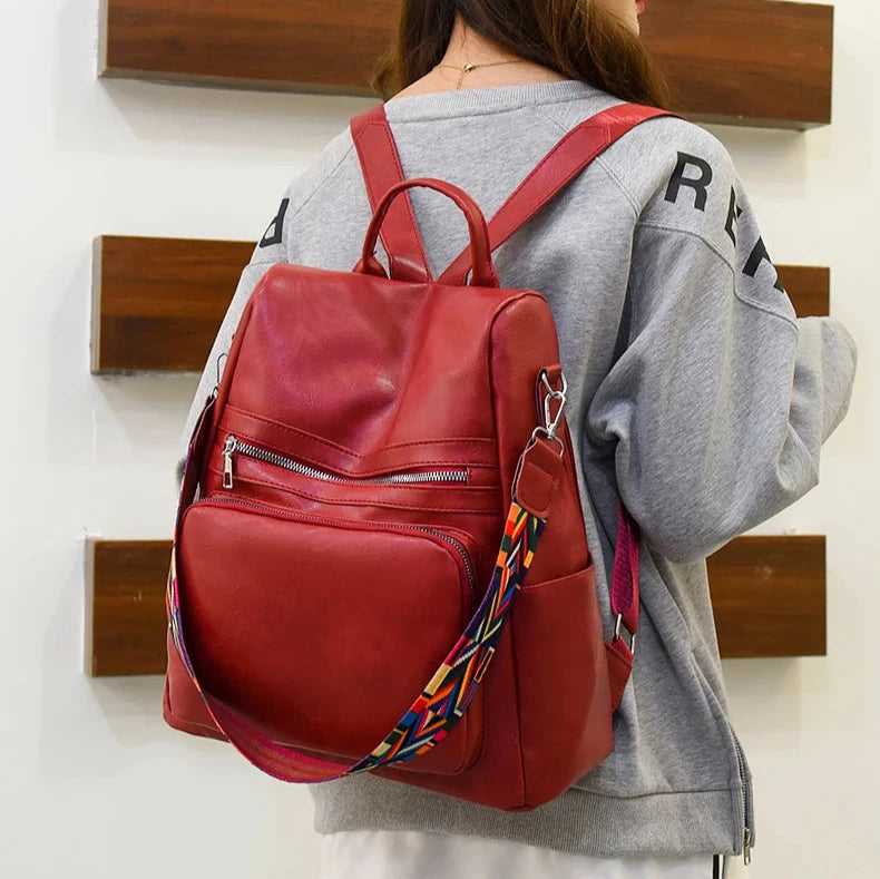 Mochila de Couro Elegante