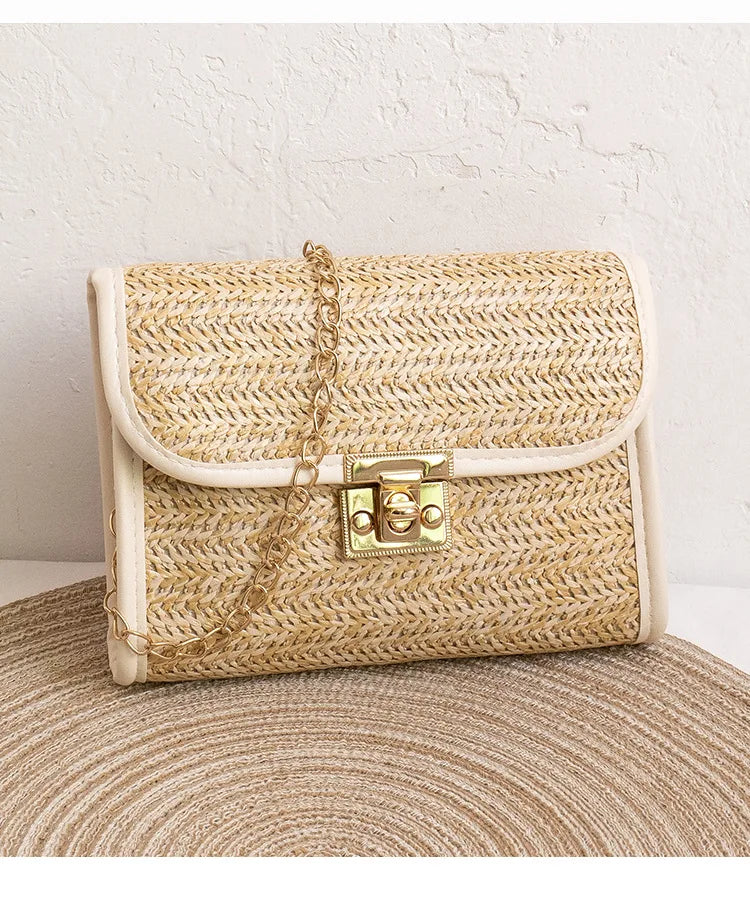 Bolsa de Palha Elegante