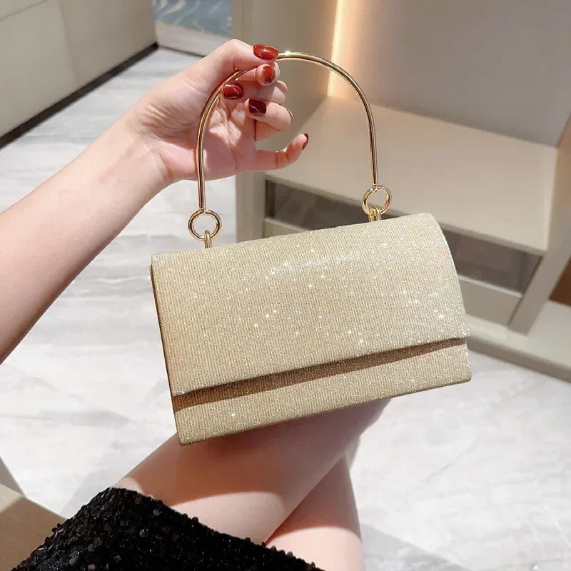 Bolsa de Mão Brilhante para Festas e Eventos
