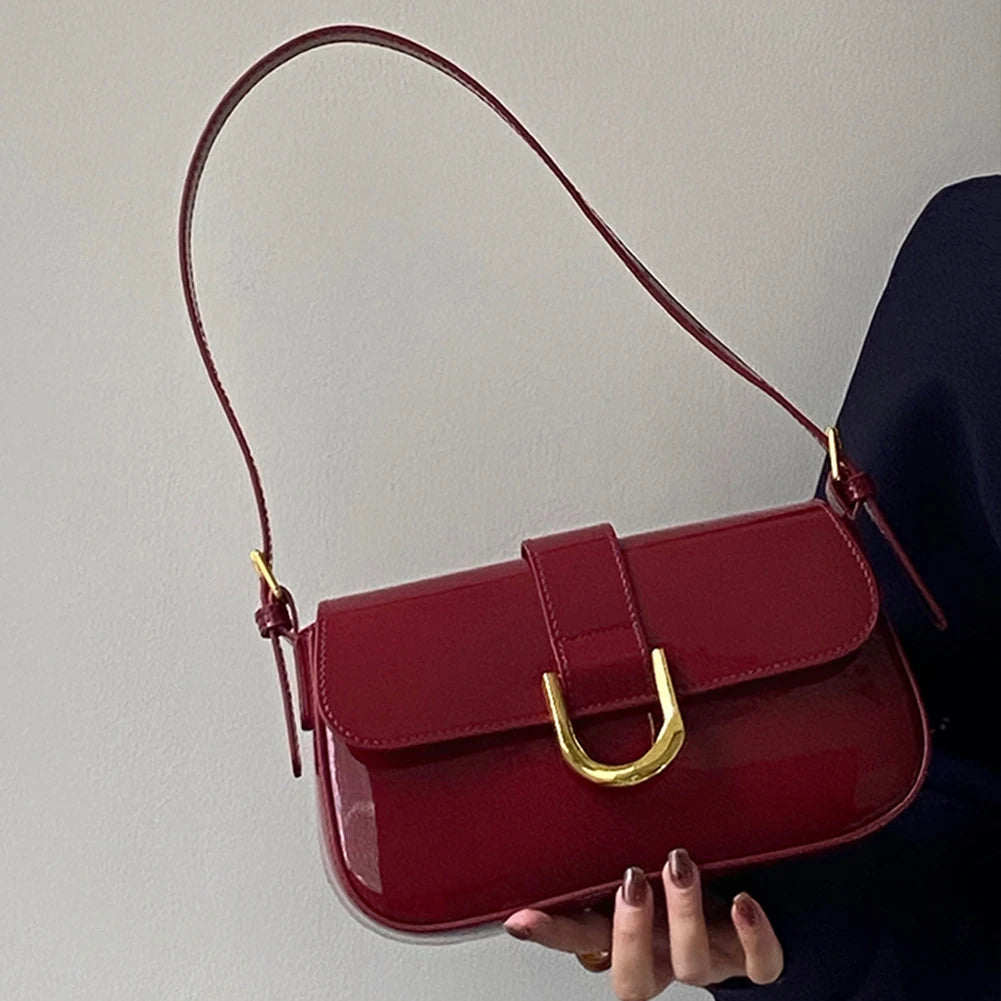 Bolsa Baguete Couro