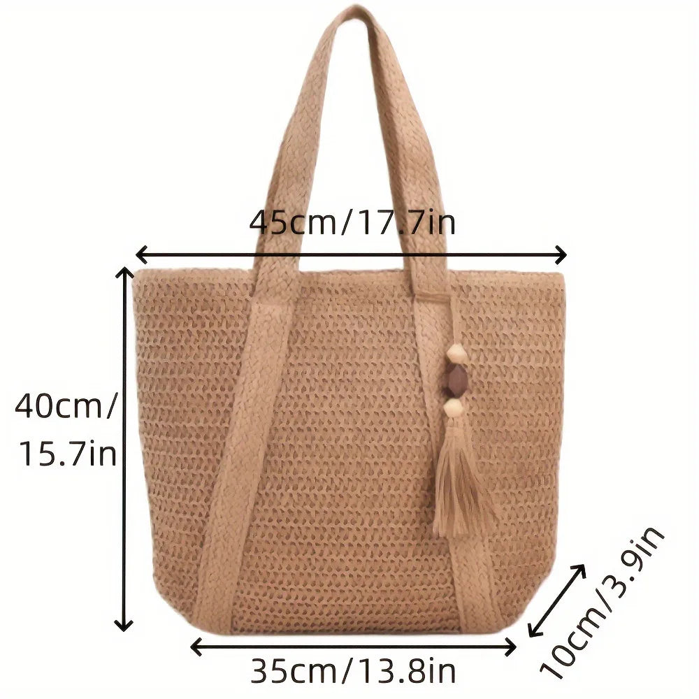 Bolsa de Palha com Franjas