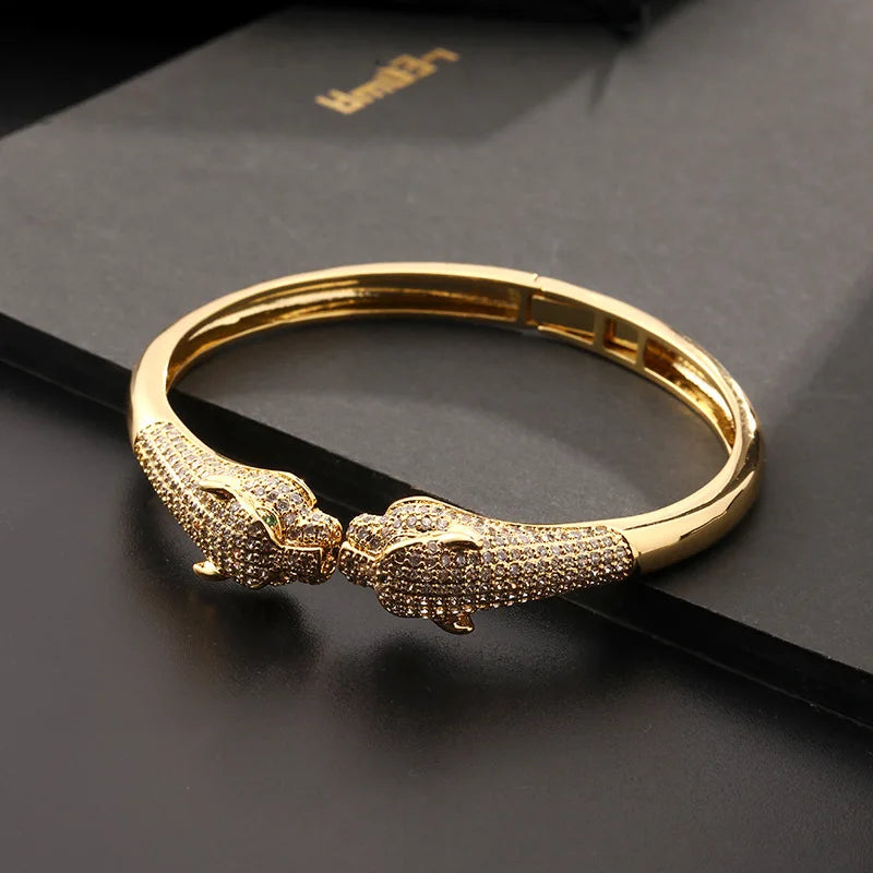 Pulseira Leopardo com Zircônia