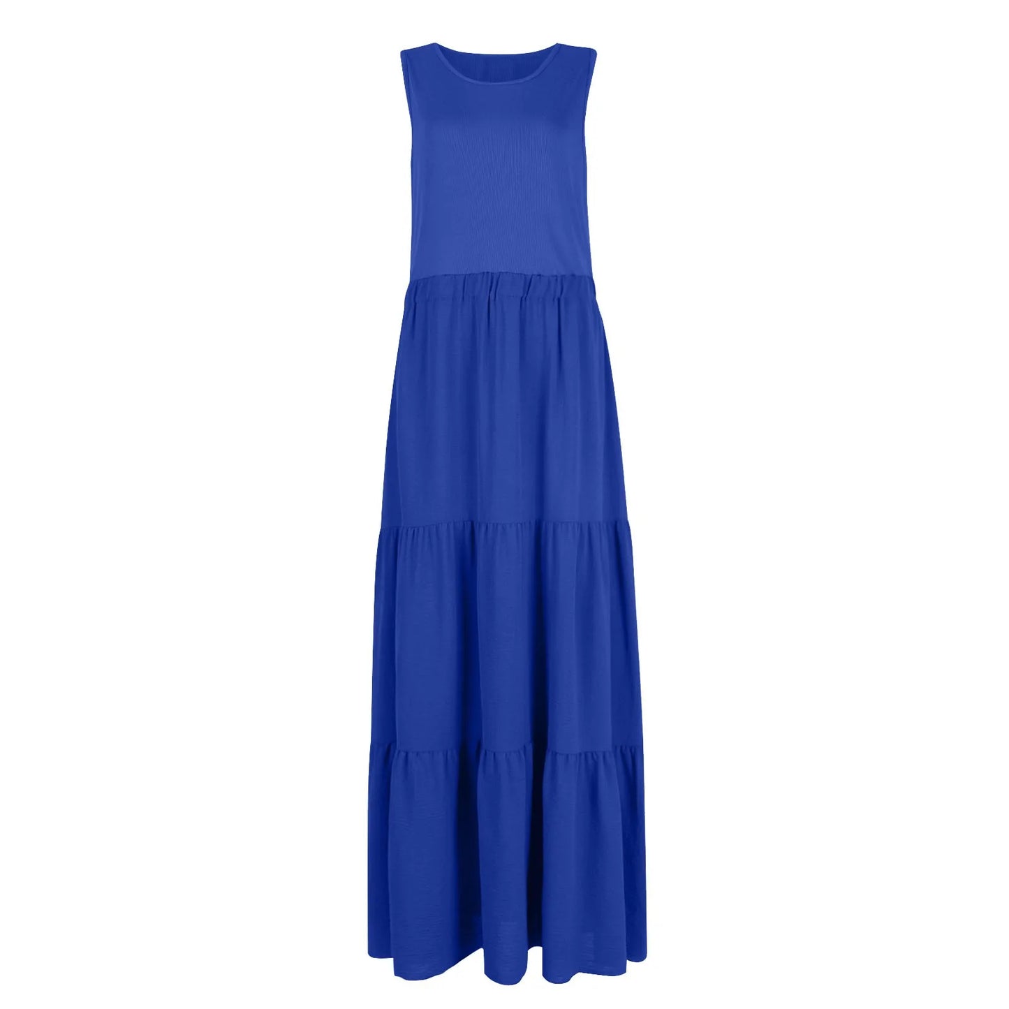 Vestido Longo de Praia Boêmio Sem Mangas