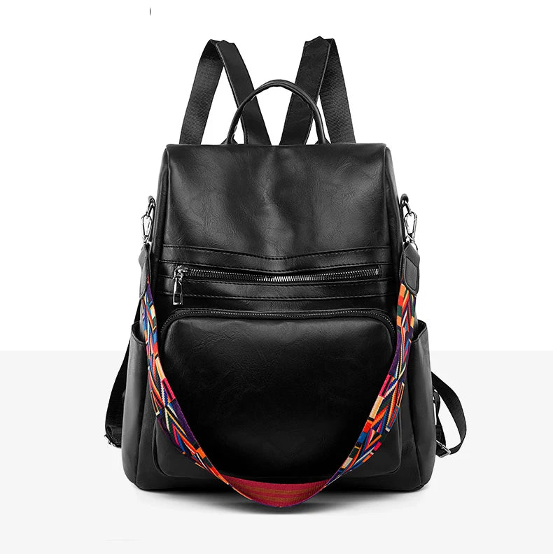 Mochila de Couro Elegante