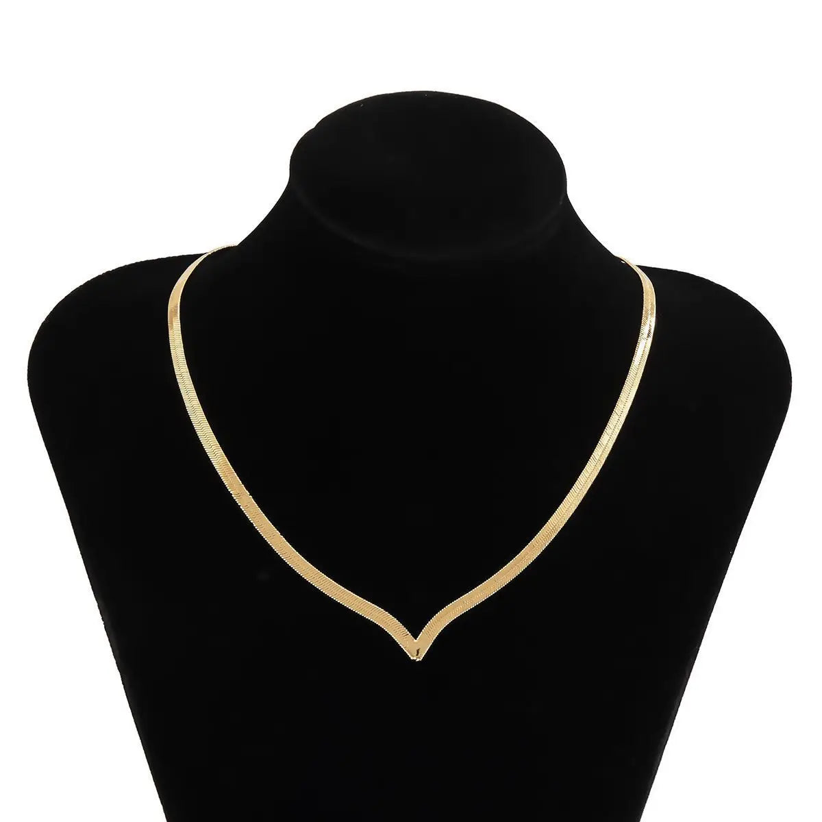Colar de Aço Inoxidável Dourado
