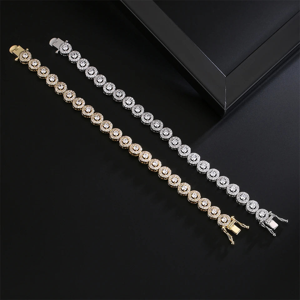 Pulseira Luxuosa com Zircônia