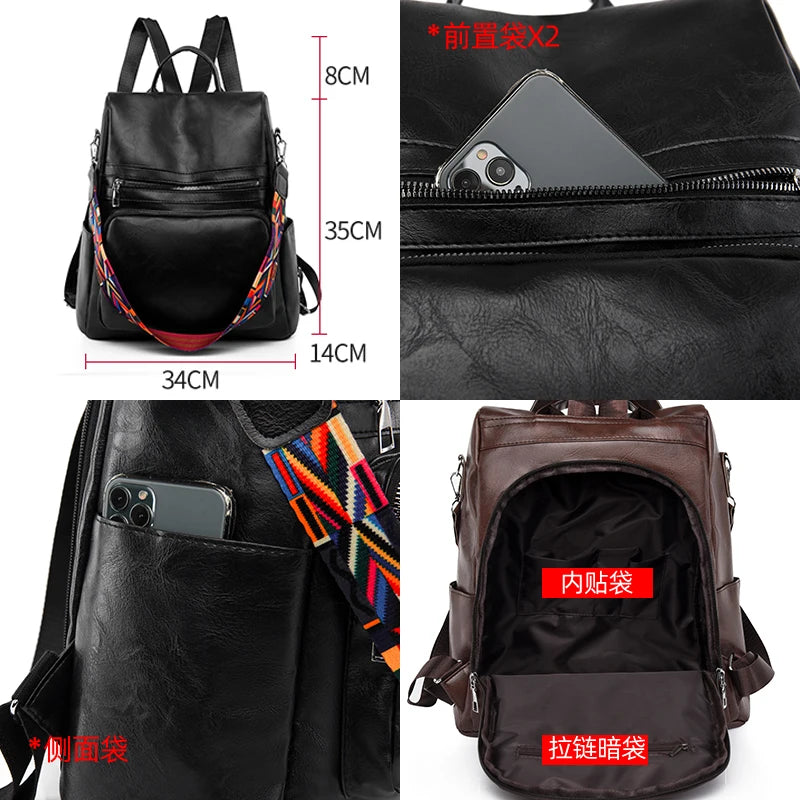 Mochila de Couro Elegante