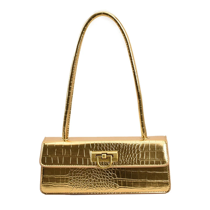 Bolsa Baguete Dourada