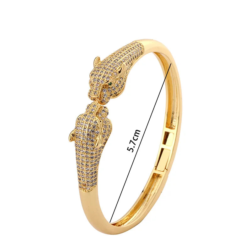 Pulseira Leopardo com Zircônia