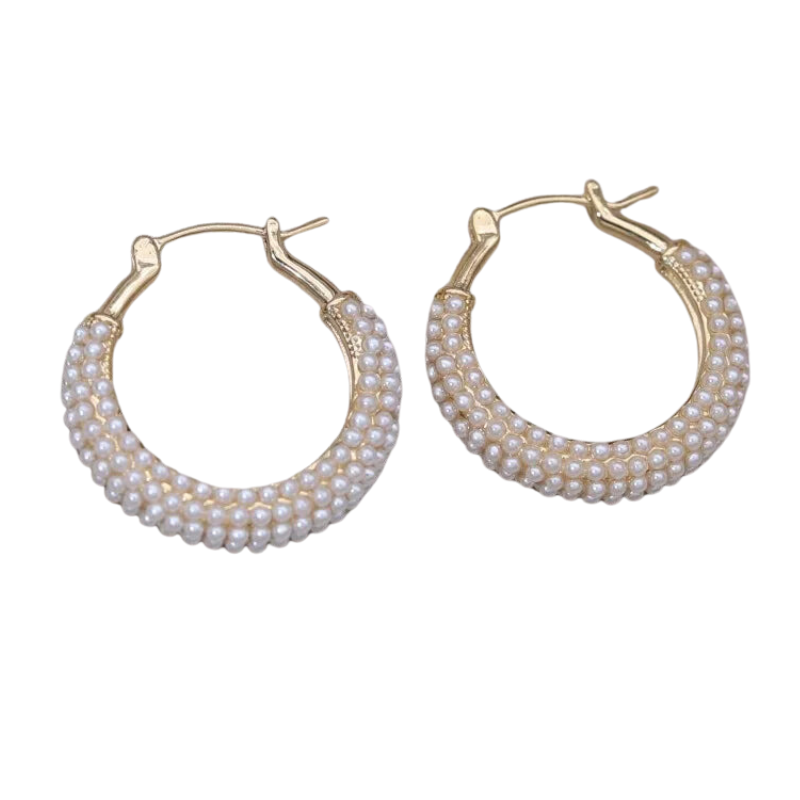 Argolas Pérola Elegantes